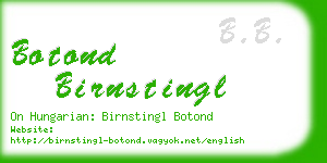 botond birnstingl business card